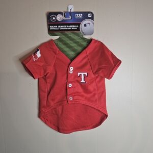 MLB Houston Texans Medium Dog Baseball Jersey